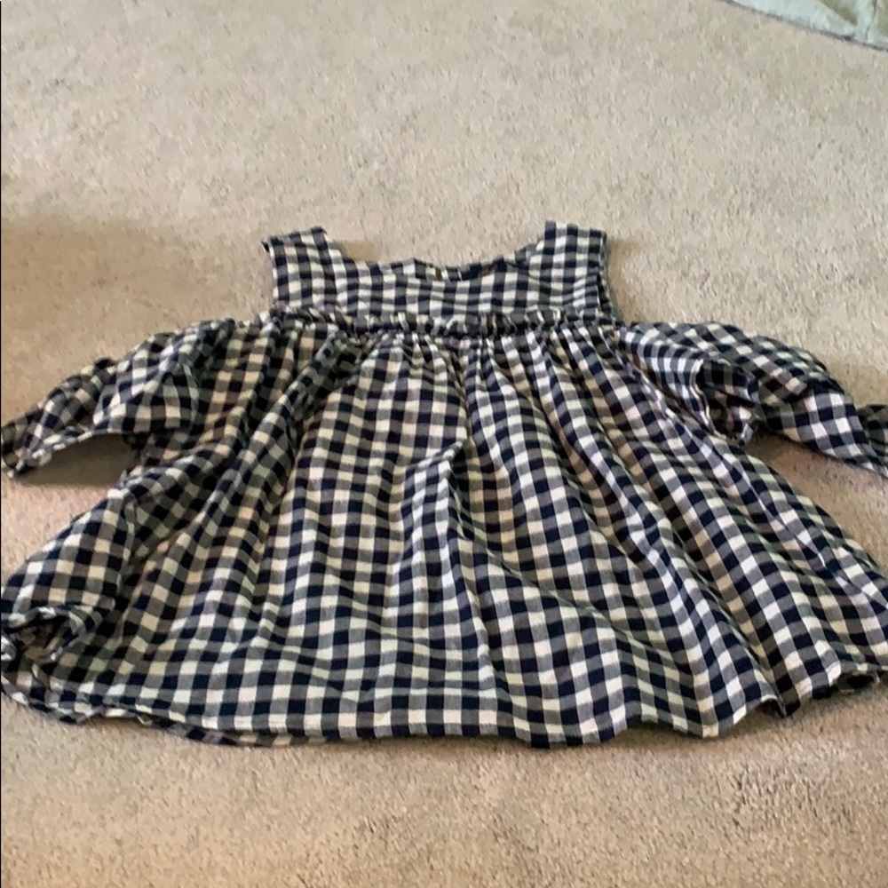 Gingham Off the shoulder top